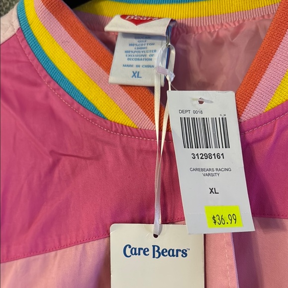 Care Bears Pink Jacket with Rainbow Trim - Picture 2 of 3